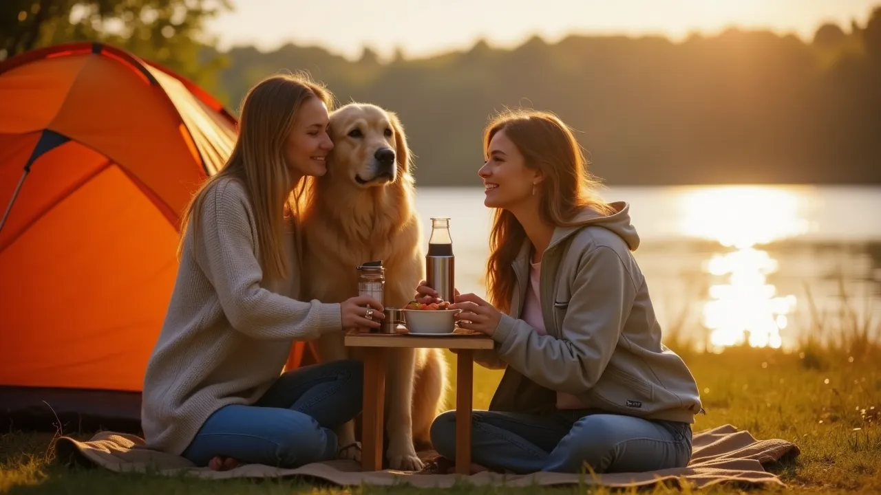 mengajak anjing camping